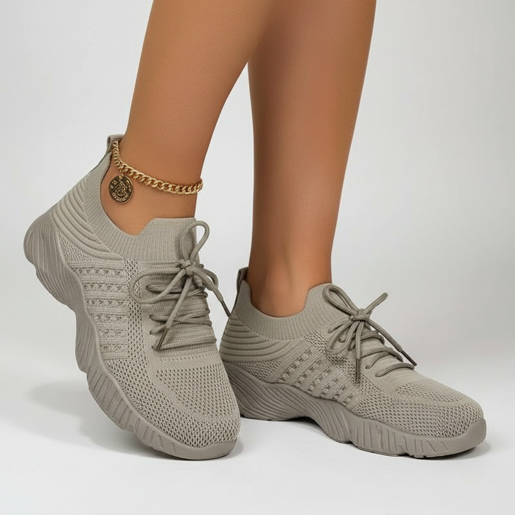 Baskets femme au style décontracté, conçues pour le confort avec une semelle antidérapante. - 4