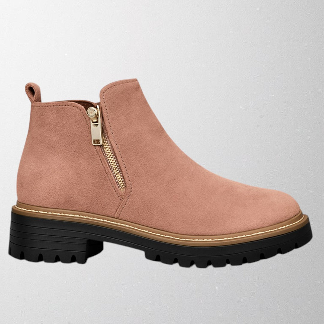 Chaussures femme élégantes à bout rond avec fermeture zippée latérale. 4
