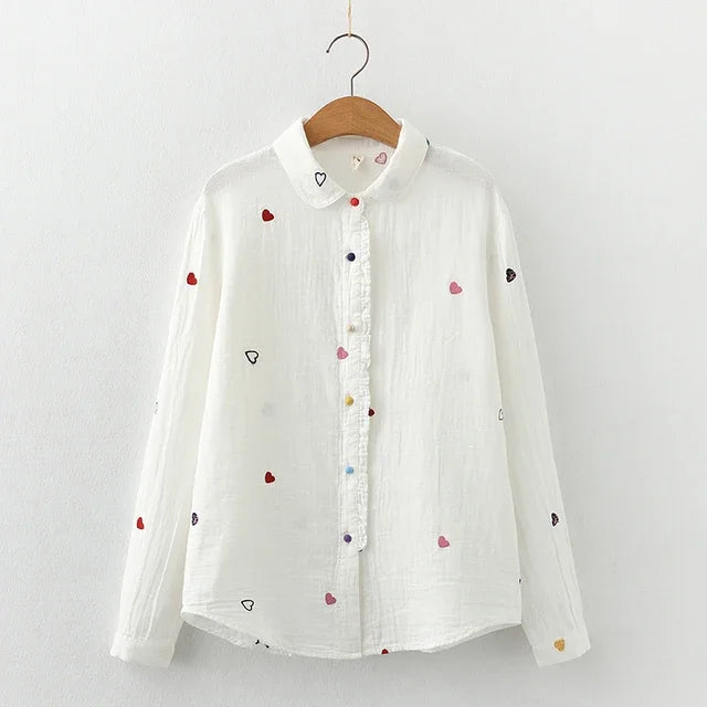 Chemisier femme au motif brodé élégant. - 8