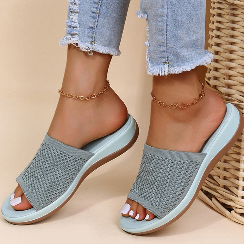 Claquettes femme, style décontracté, confort léger. - 2