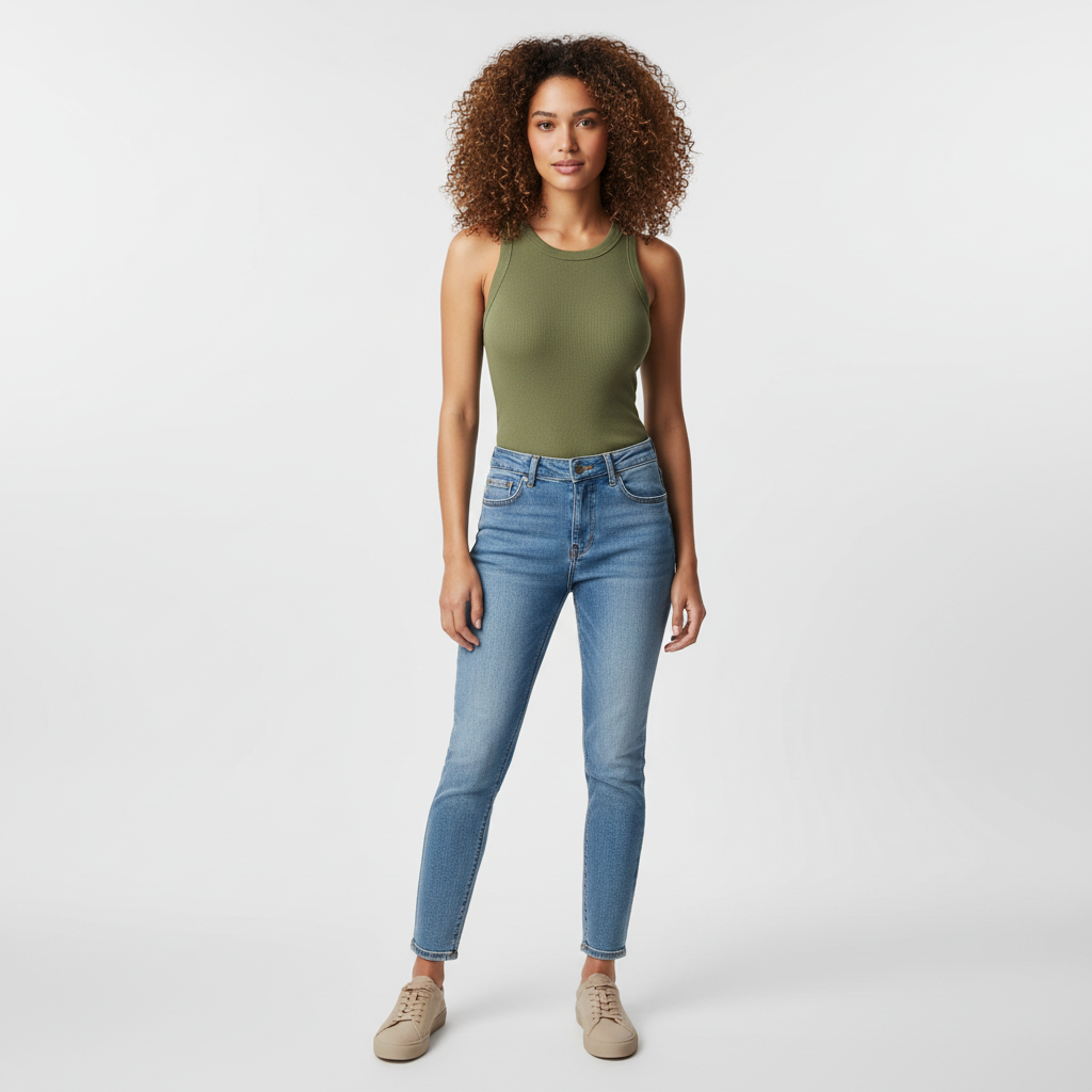 Débardeur femme à dos nageur élégant, style décontracté. - 2