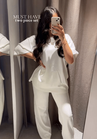 Ensemble d'été femme, coupe oversize, style chic et décontracté. - 8