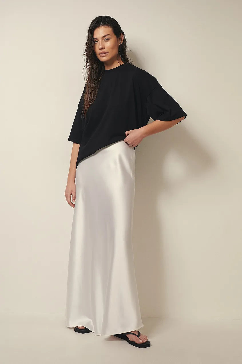 Jupe mi-longue taille haute élégante. - 5