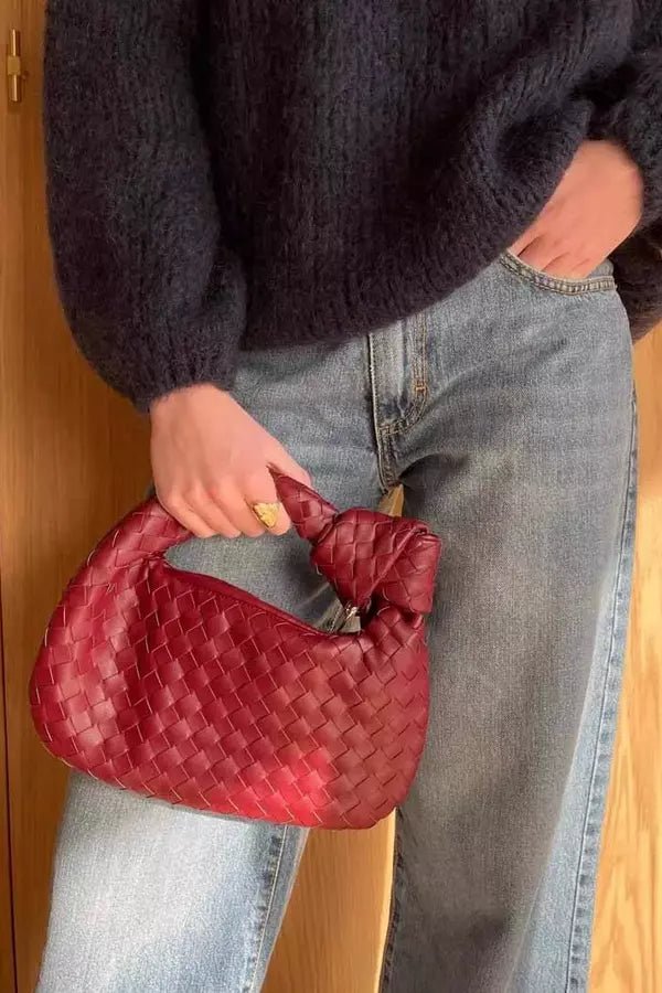 Mini sac bandoulière femme au design tissé, élégant et pratique. - 6
