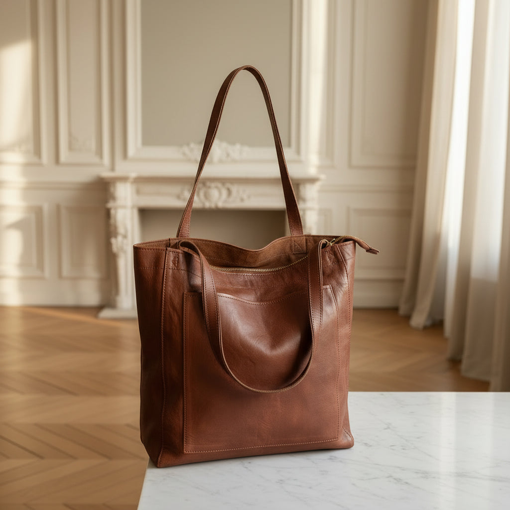 Sac à main vintage élégant avec une silhouette raffinée et une doublure douce. - 5