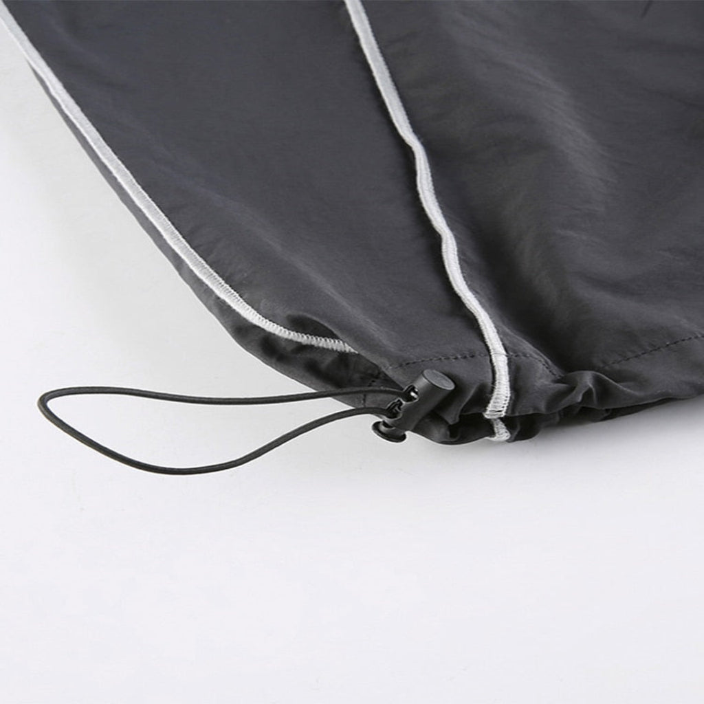 Pantalons baggy femme à taille basse, coupe large et décontractée. - 6
