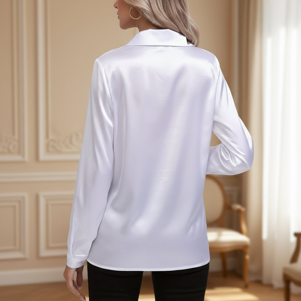 Blouse femme à coupe décontractée élégante, idéale pour les occasions décontractées. - 7