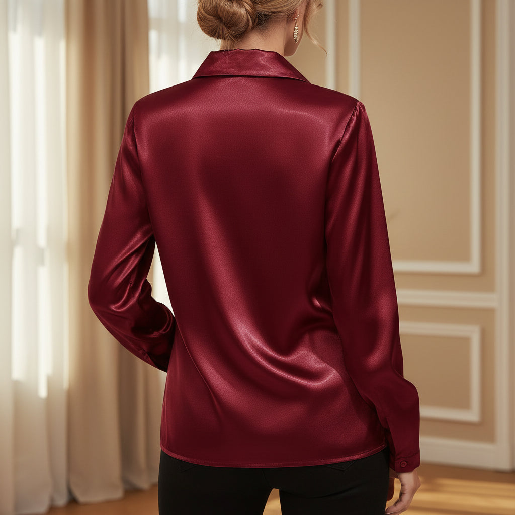 Blouse femme à coupe décontractée élégante, idéale pour les occasions décontractées. - 10
