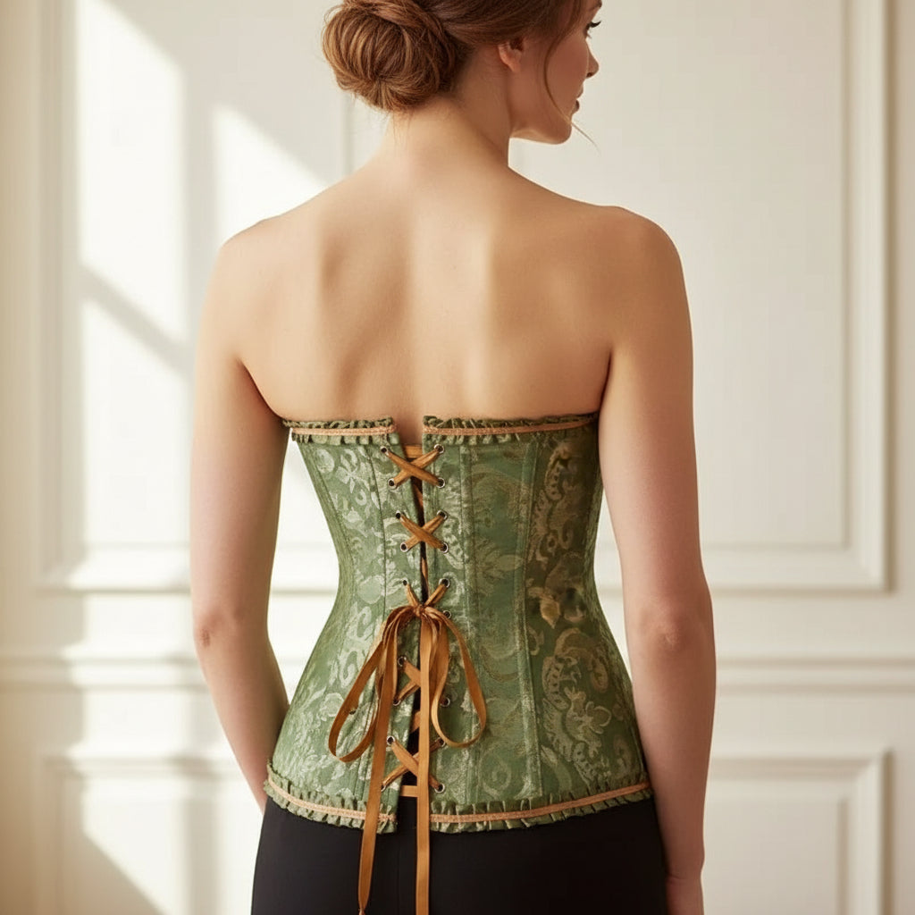 Corset femme sans bretelles, silhouette ajustée, style élégant. - 6