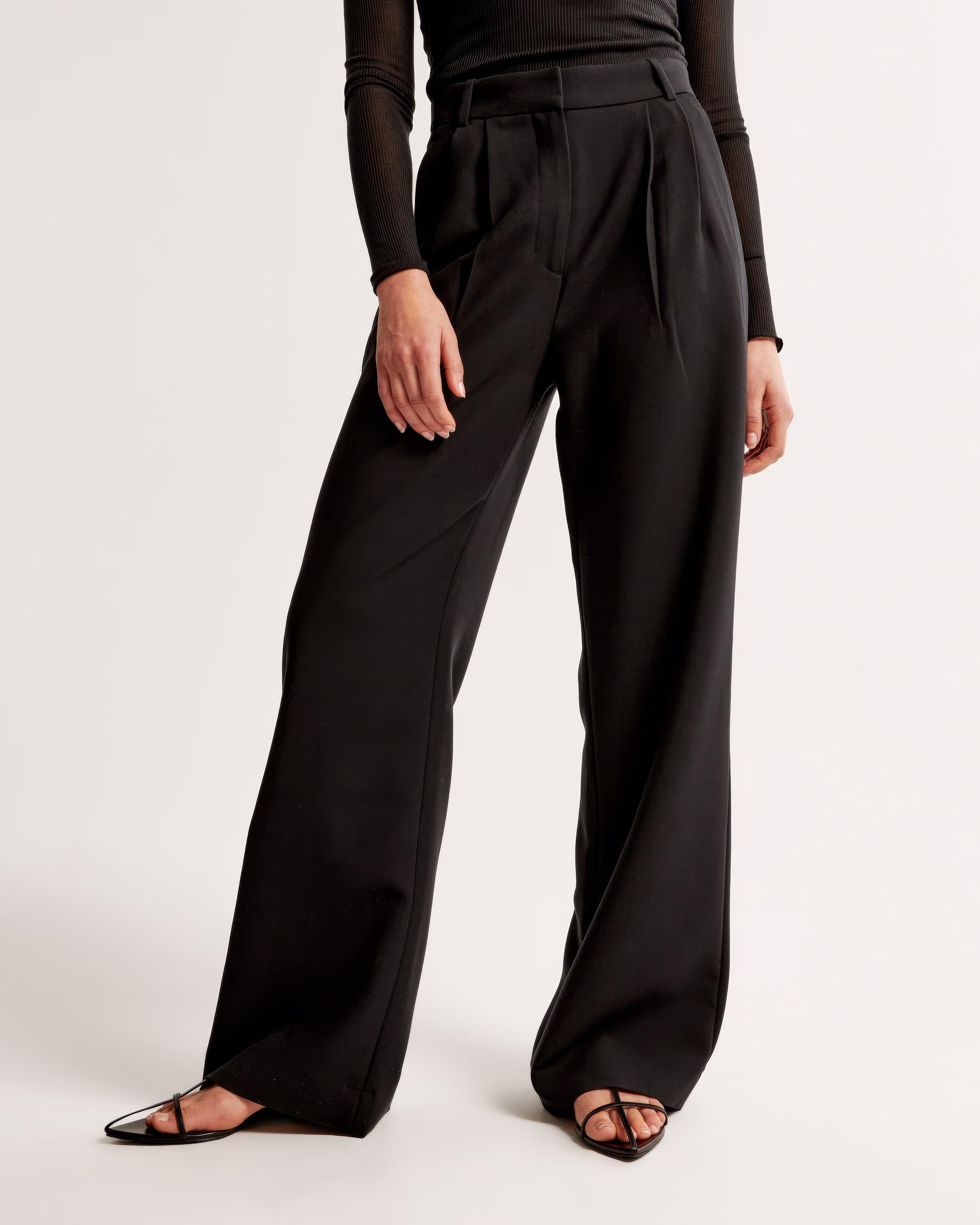 Pantalon femme plissé, coupe fuselée élégante. - 7