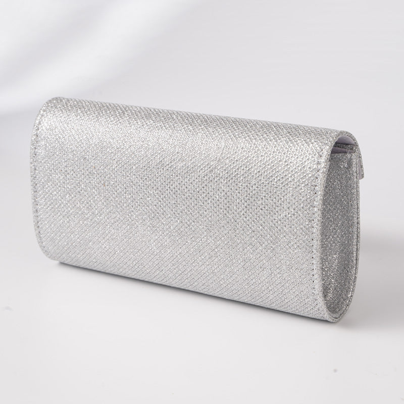 Pochette élégante avec design pailleté et chaîne amovible. - 3