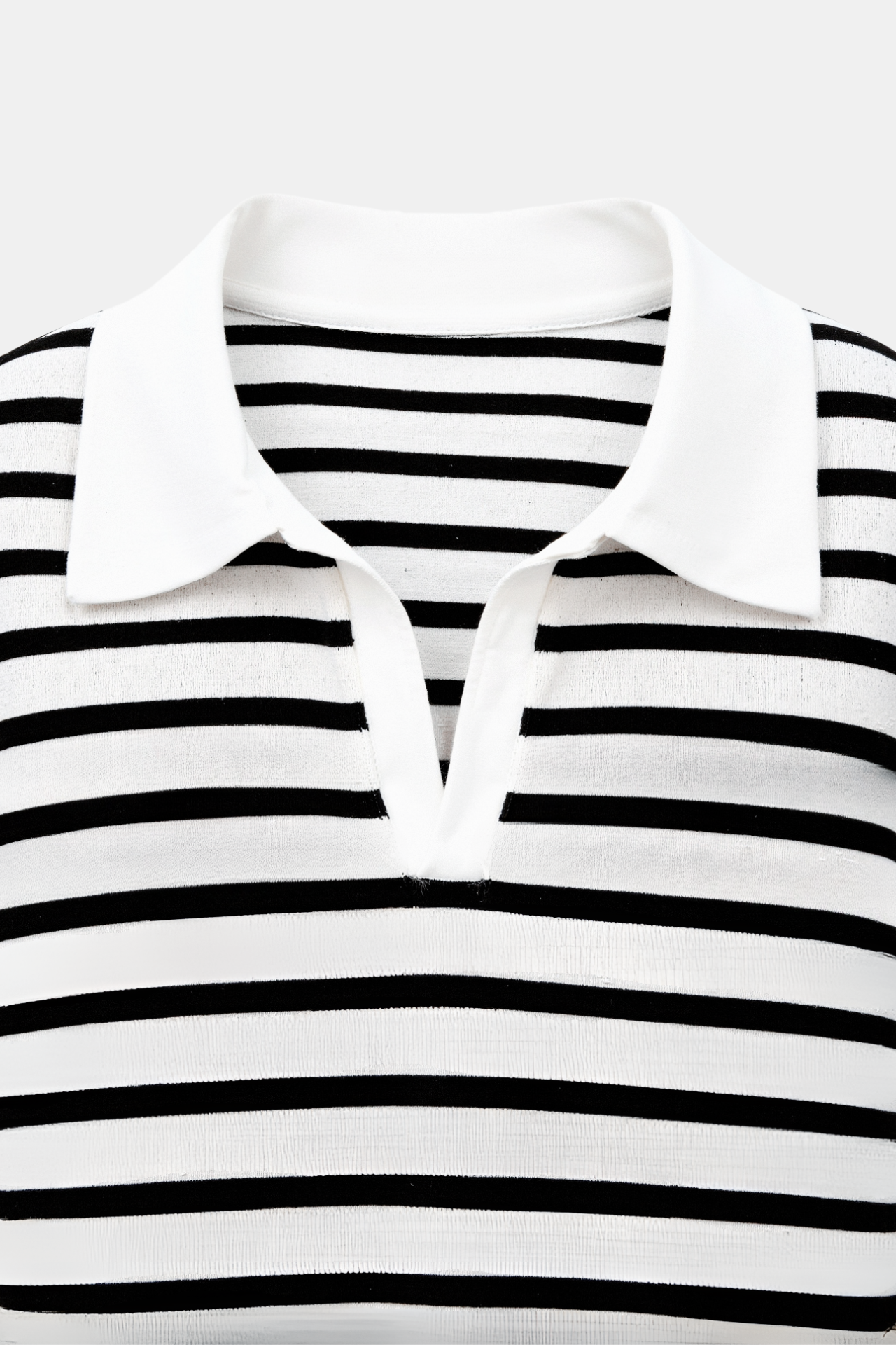 Polo femme à rayures, style décontracté. - 7