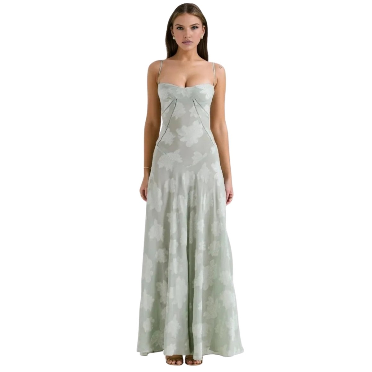 Robe bustier structurée avec détails de corset ajustable. 11