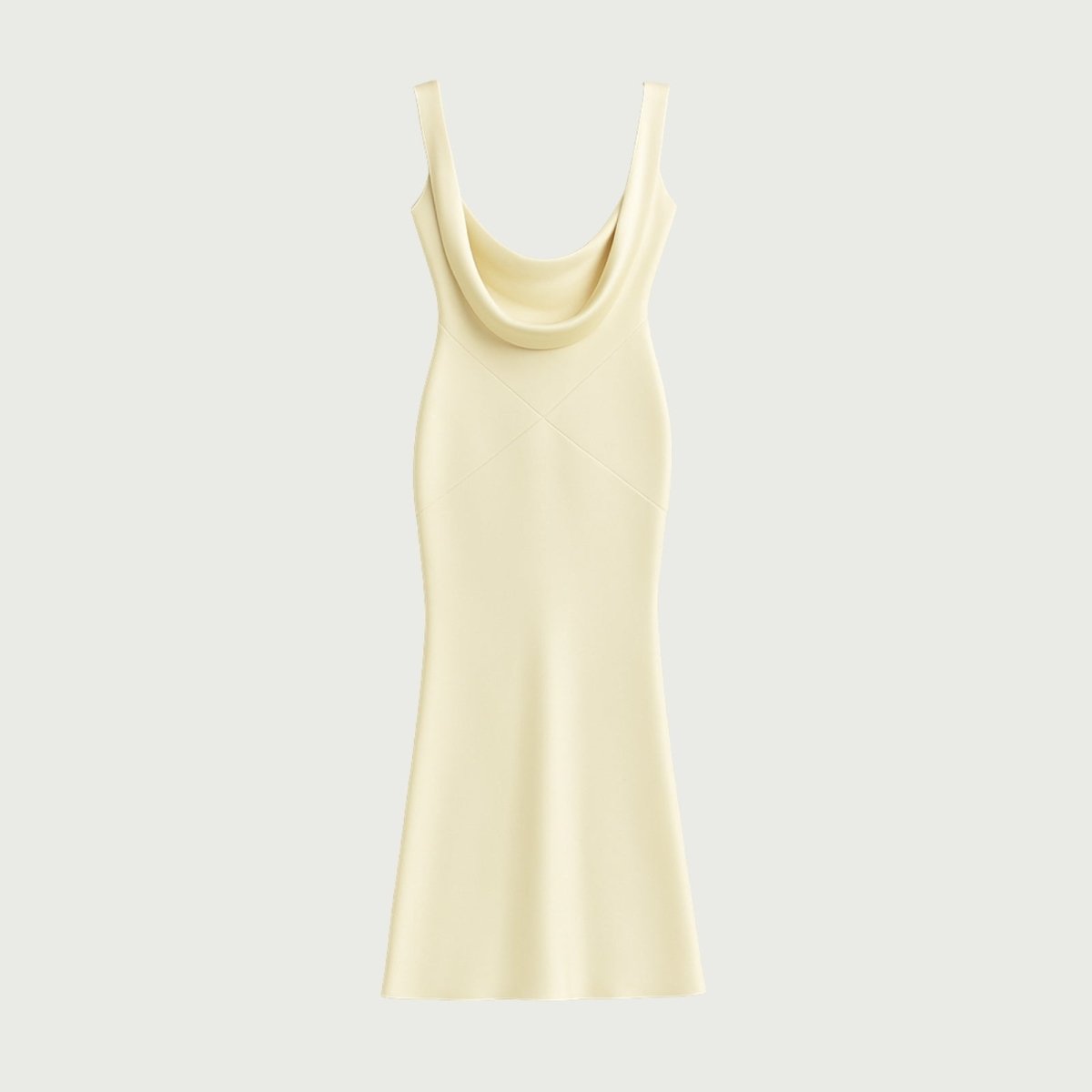 Elegant backless dress with a sculpted silhouette for evening occasions. 4