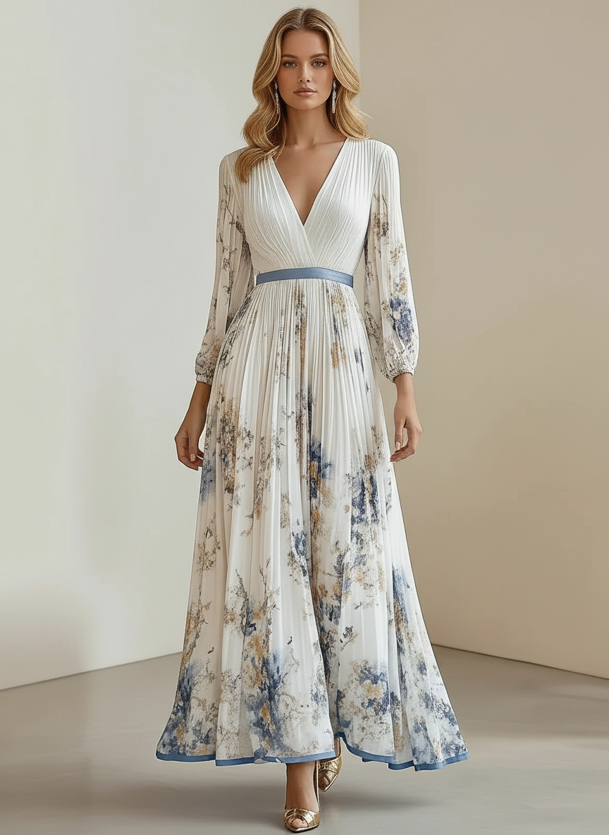 Robe longue élégante à coupe confortable. - 1