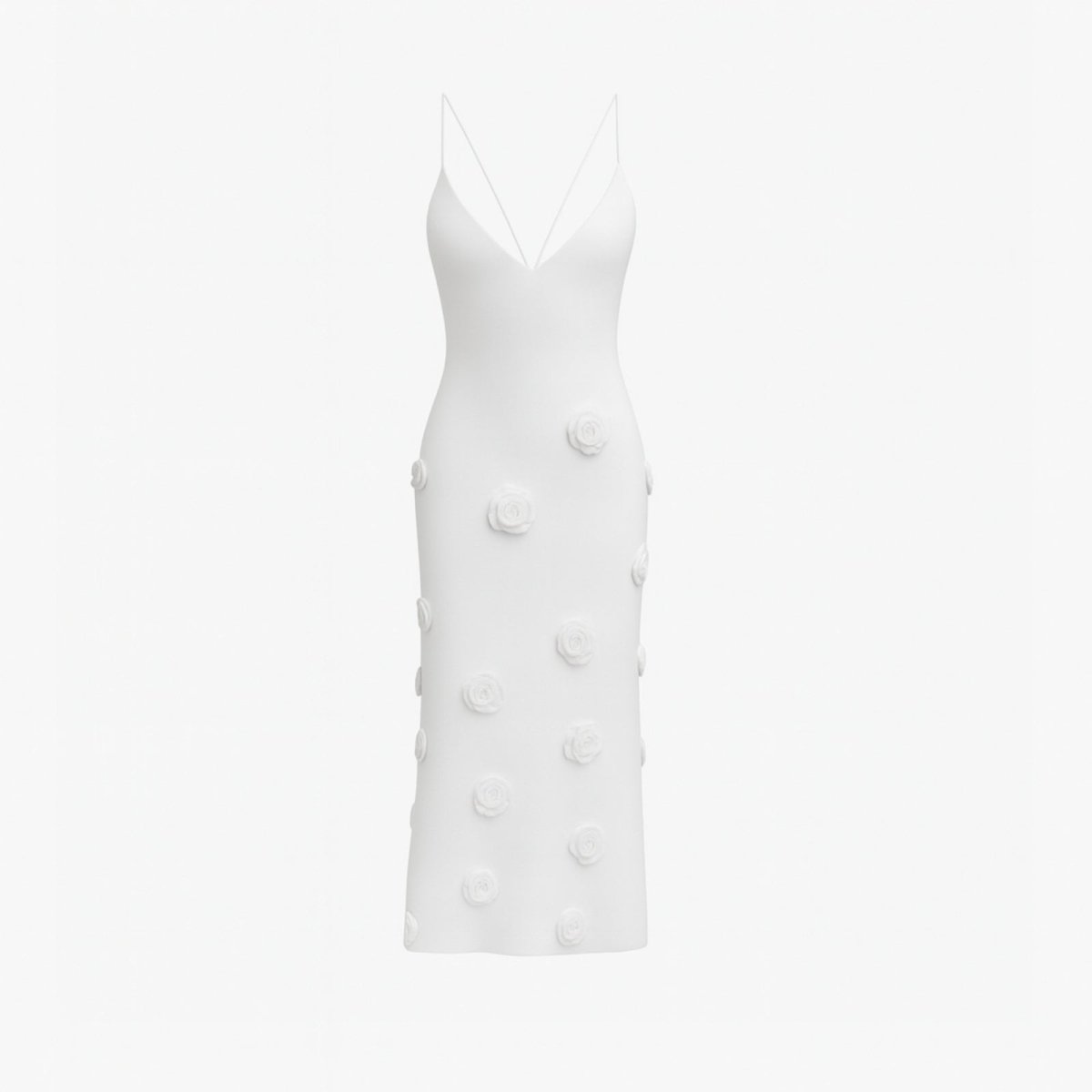 Robe midi élégante avec décolleté plongeant et dos ouvert à lacets. 9