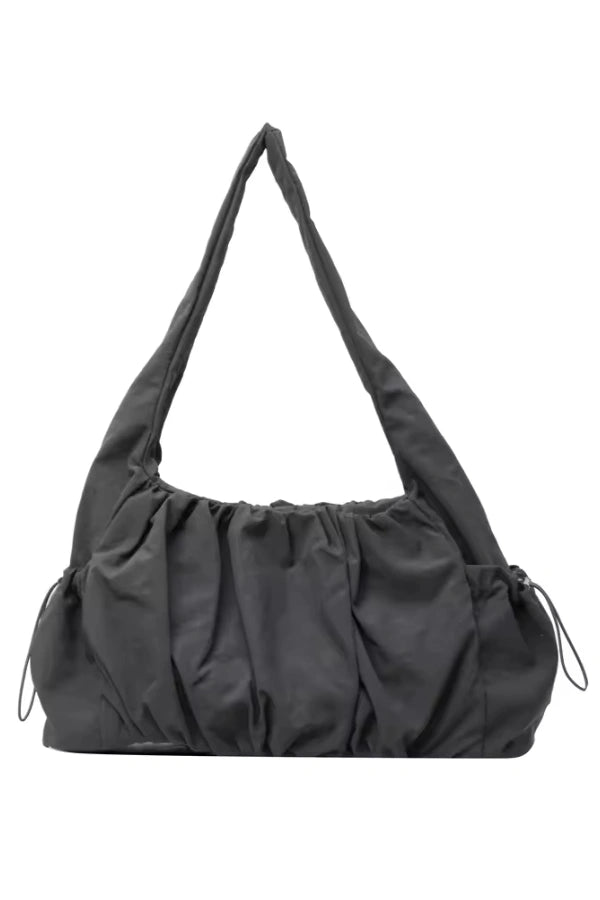 Sac bandoulière femme au design plissé, chic et polyvalent. - 11