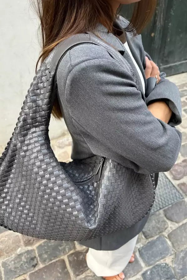 Sac bandoulière femme, tissé élégant, spacieux et pratique. - 3