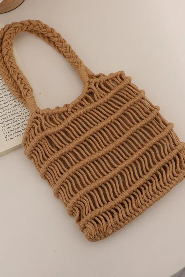 Sac fourre-tout femme au design tissé élégant et à la silhouette spacieuse. - 1