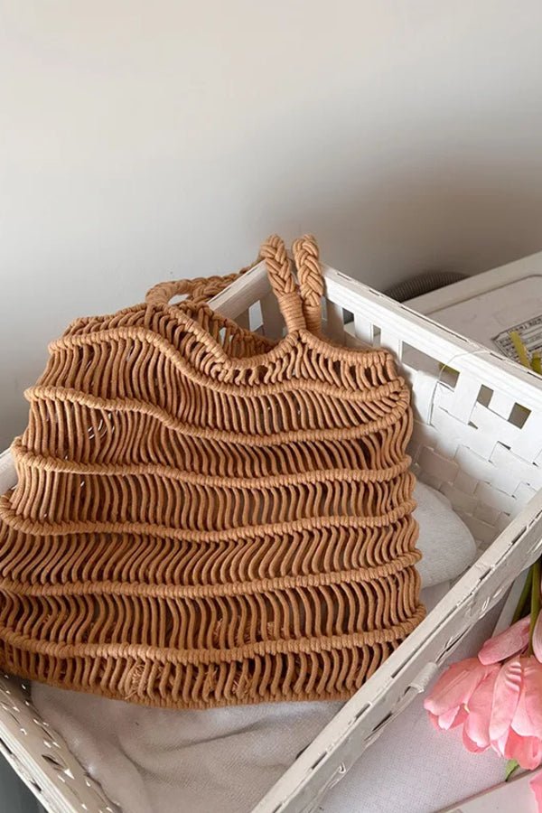 Sac fourre-tout femme au design tissé élégant et à la silhouette spacieuse. - 6