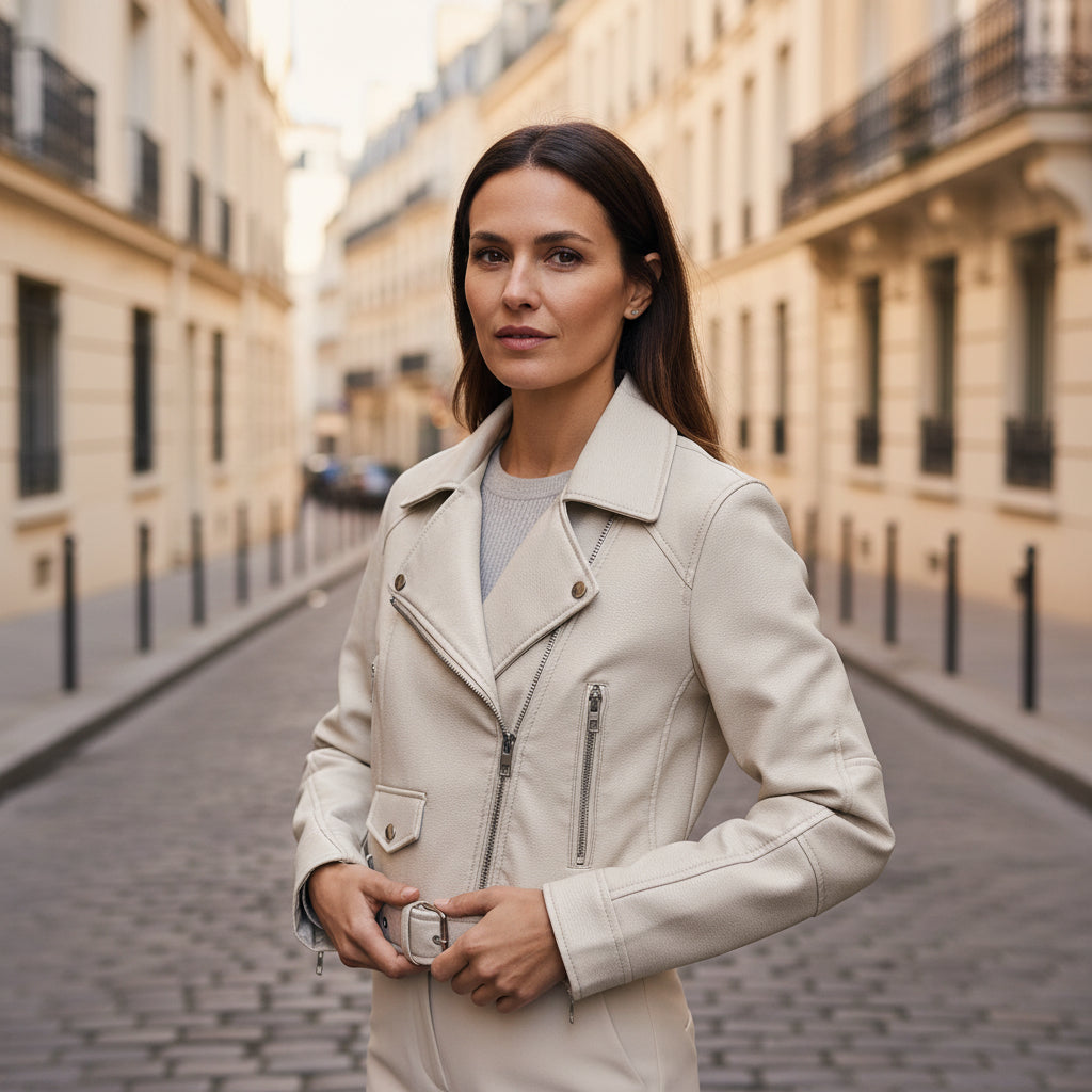 Veste femme oversized cintrée avec ceinture. - 2