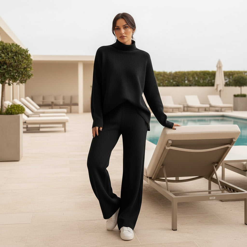 Ensemble détente femme, col montant, coupe confortable. - 4