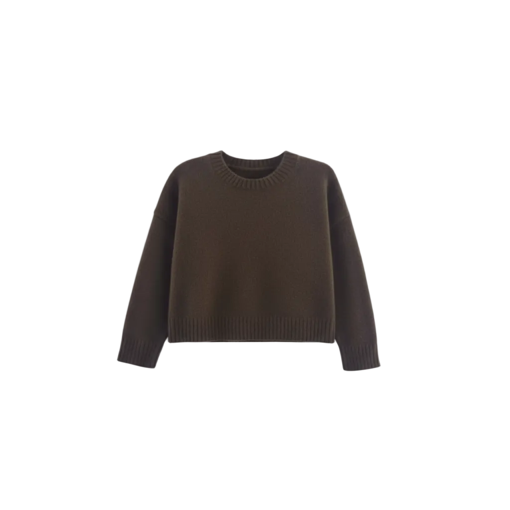 Pull femme décontracté avec détails côtelés. - 3