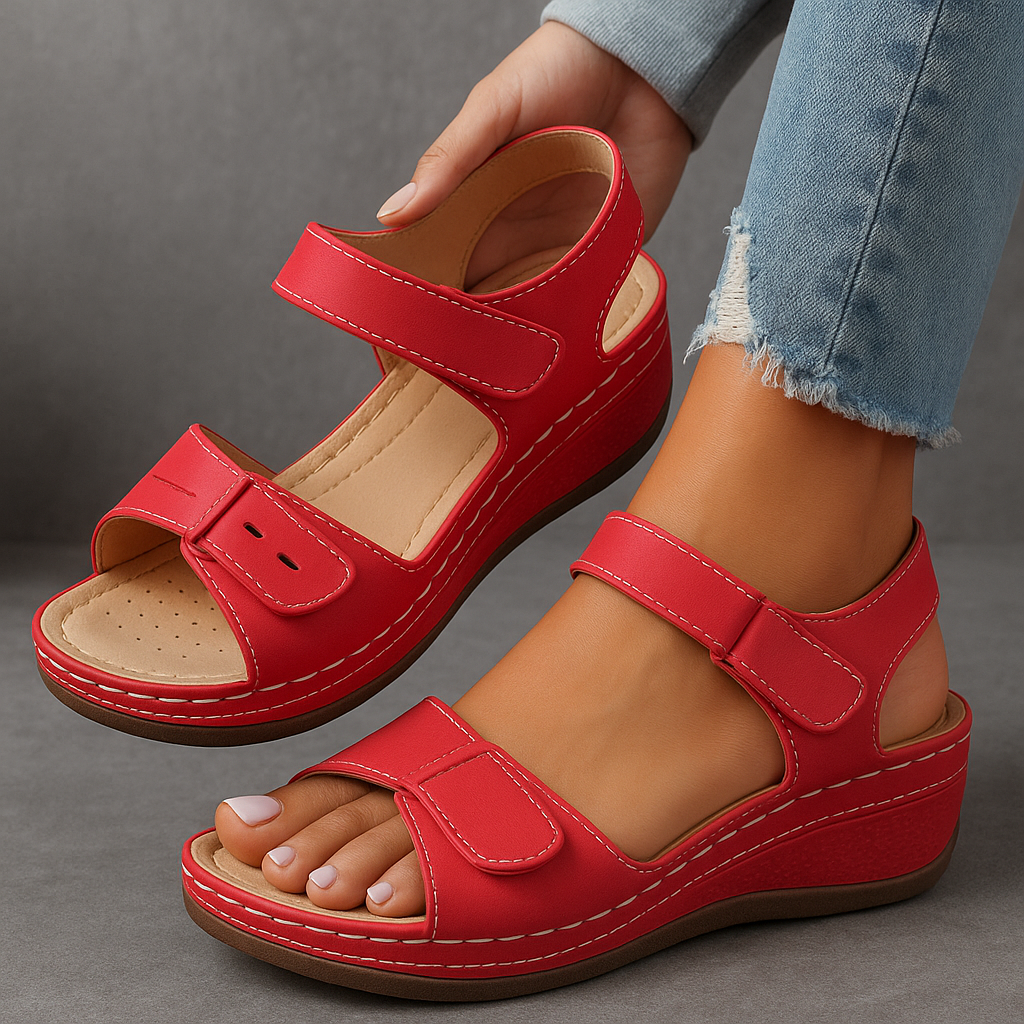 Sandales femme à talon compensé, style élégant et confortable pour le quotidien. 6