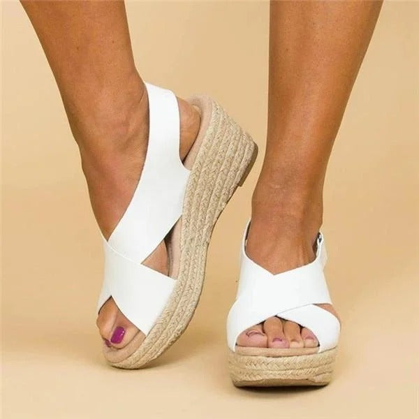 Sandales élégantes, espadrilles confortables, style d'été. - 1