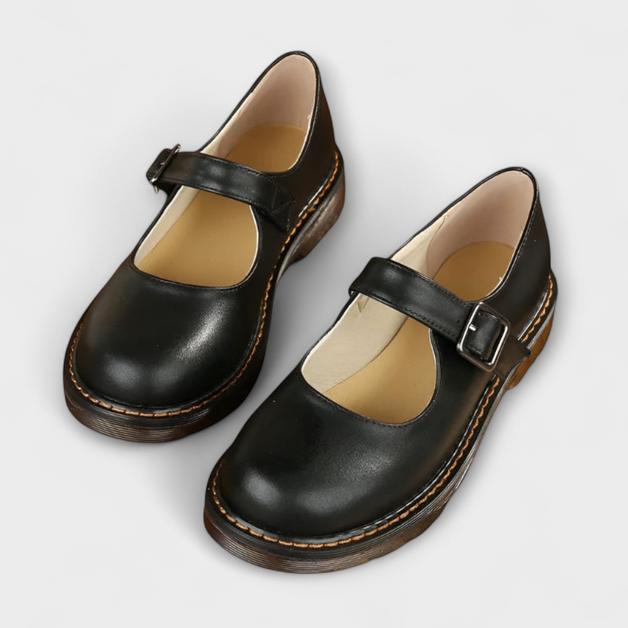 Sandales vintage femme à design Mary Jane avec sangle réglable. 2