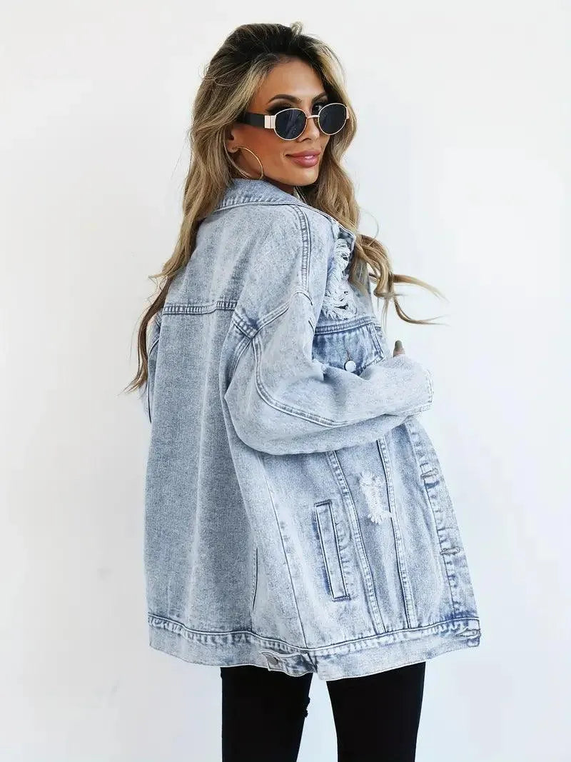 Veste surdimensionnée et élégante pour femme. - 8