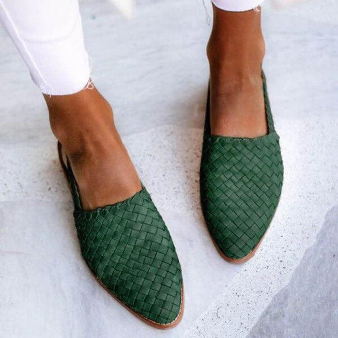 Ballerines femme au design tissé élégant et confortable. 1