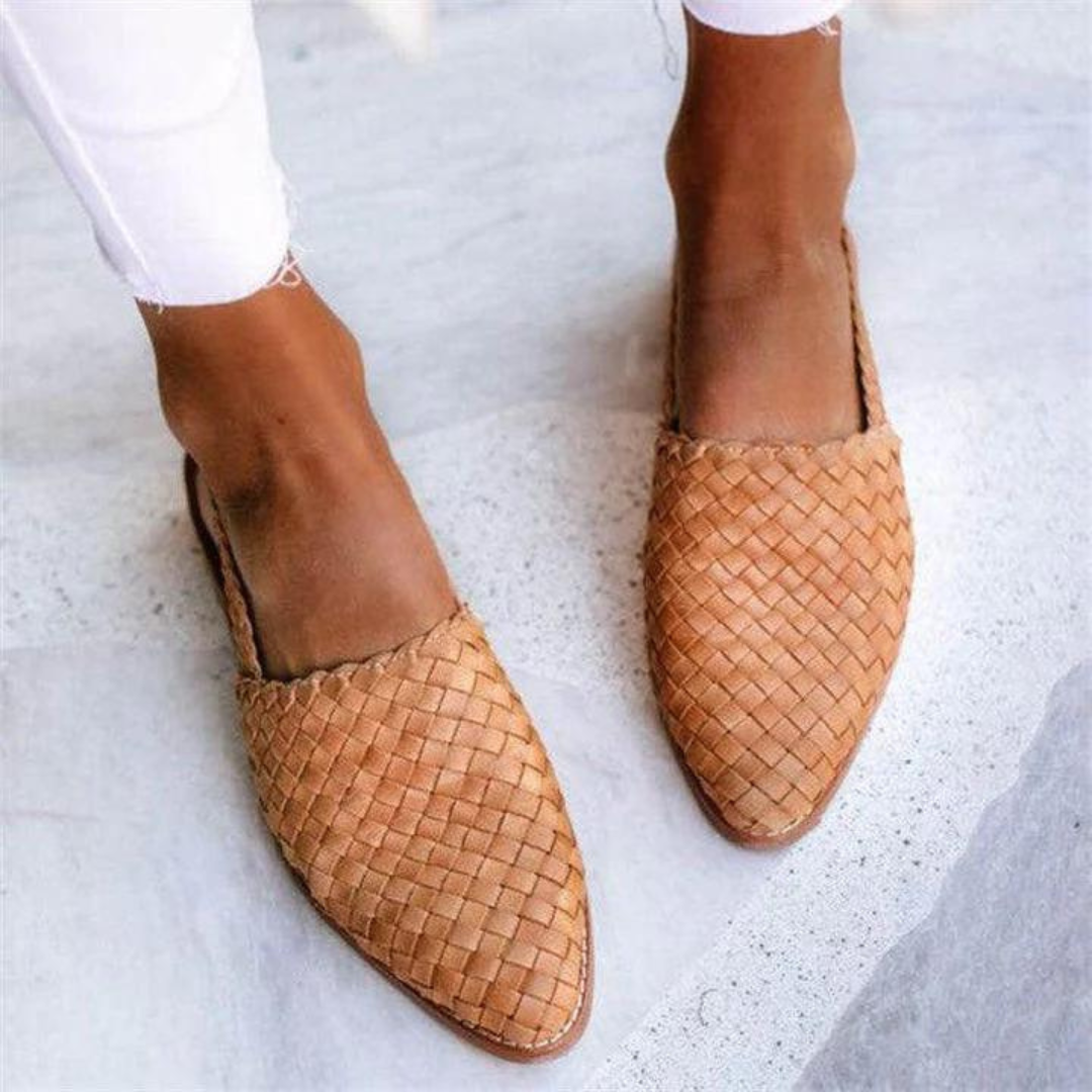 Ballerines femme au design tissé élégant et confortable. 2