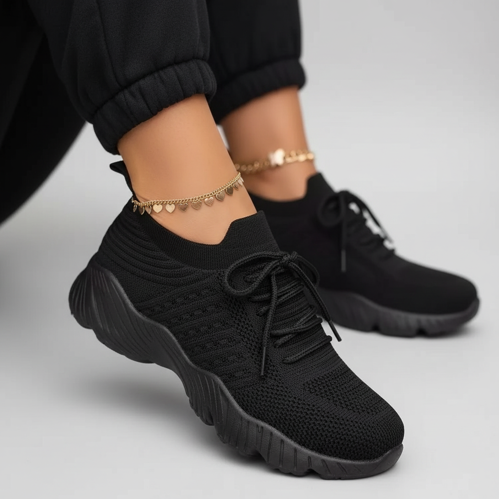 Baskets femme au style décontracté, conçues pour le confort avec une semelle antidérapante. - 1