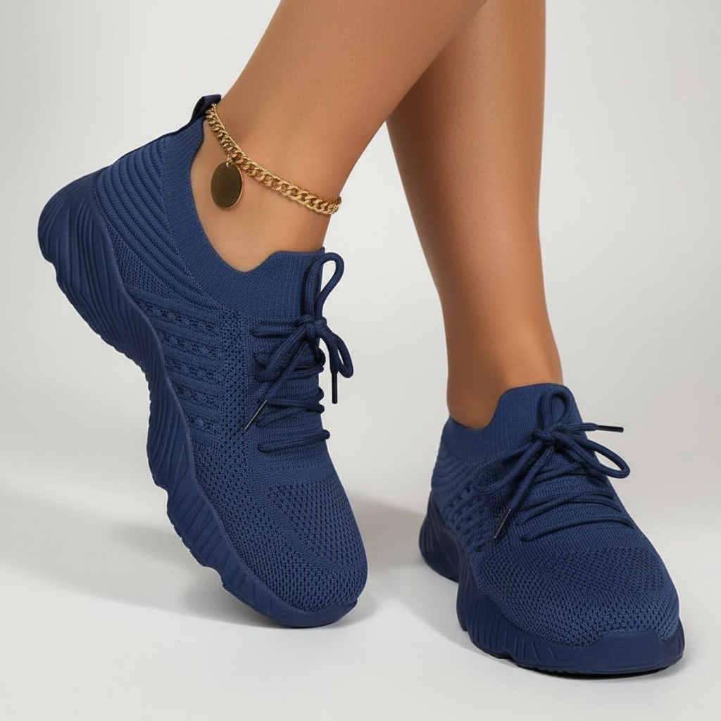 Baskets femme au style décontracté, conçues pour le confort avec une semelle antidérapante. - 3