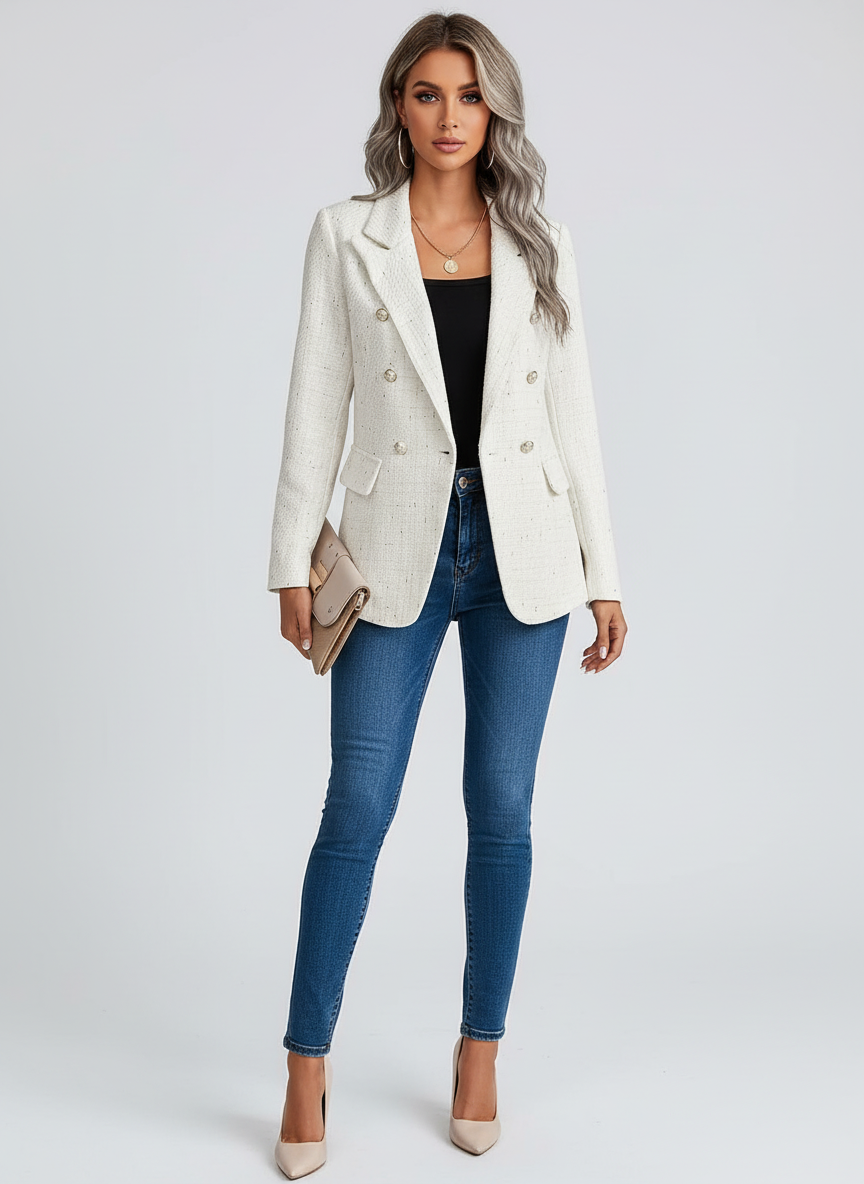 Blazer femme cintré, élégant, idéal pour des occasions formelles. - 2