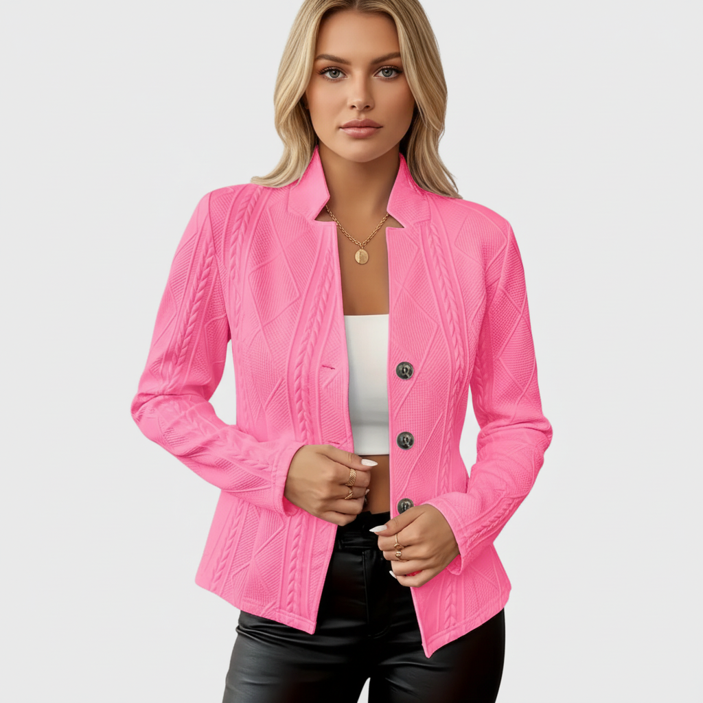 Blazer femme structuré, élégant, à manches longues. - 2