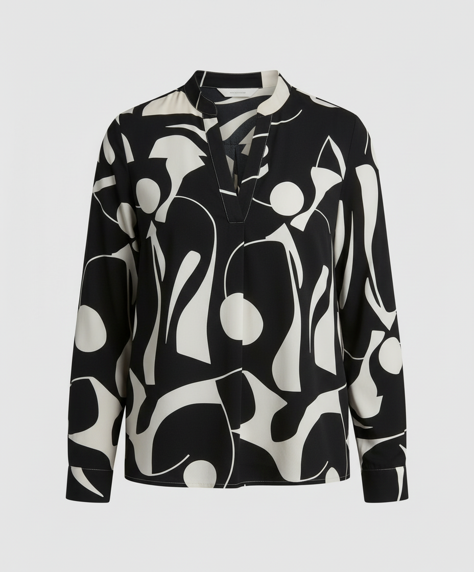 Chemisier femme chic, coupe confortable, manches longues, design moderne. - 6