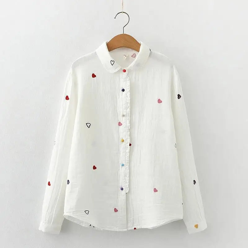 Chemisier femme au motif brodé élégant. - 4