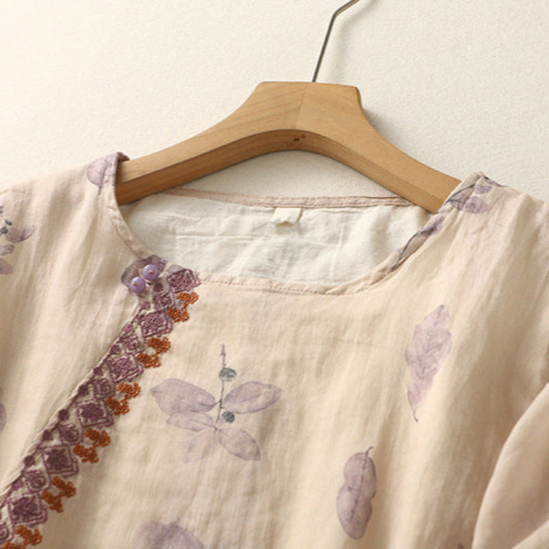 Chemisier fleuri femme, silhouette fluide et élégante. 3