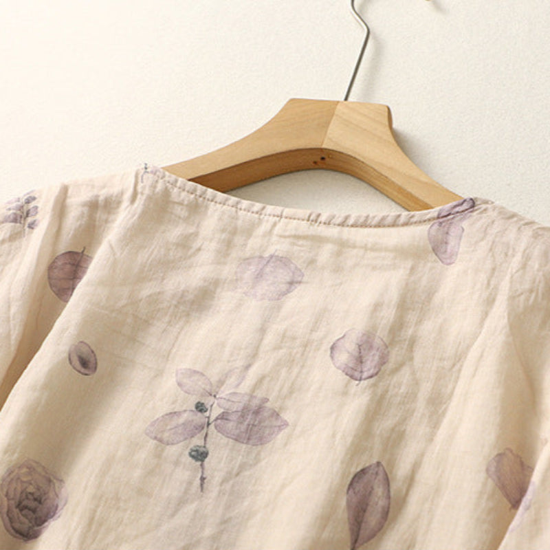 Chemisier fleuri femme, silhouette fluide et élégante. 5