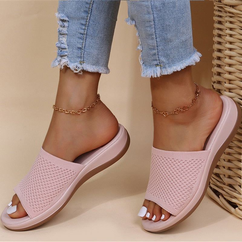 Claquettes femme, style décontracté, confort léger. - 3