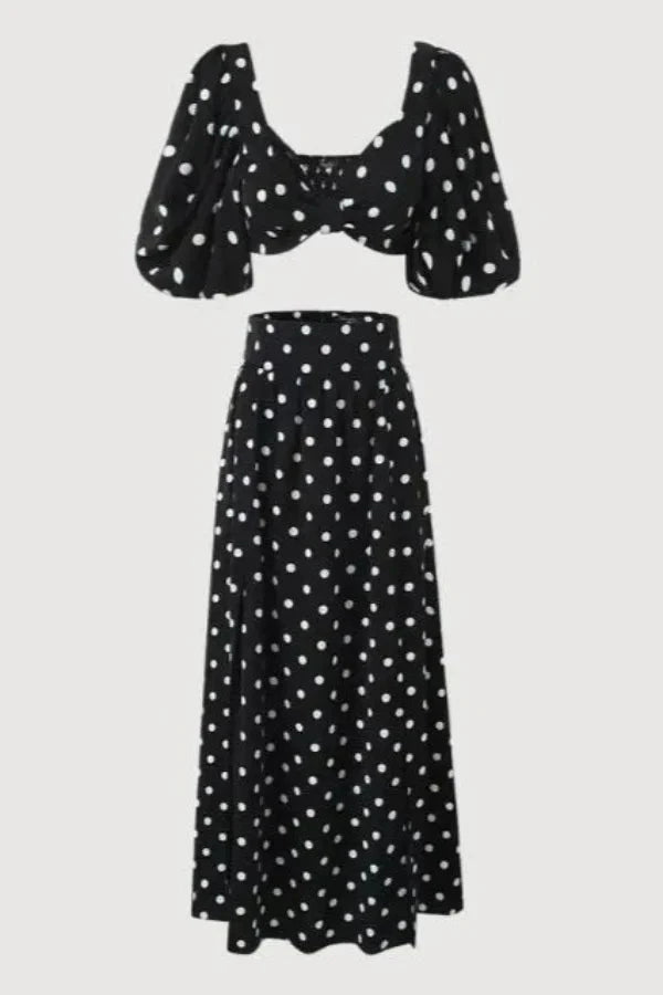 Ensemble chic deux pièces avec haut sans bretelles élégant. - 7