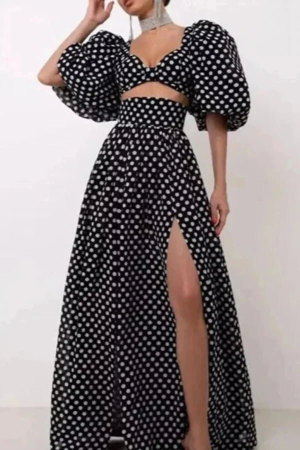 Ensemble chic deux pièces avec haut sans bretelles élégant. - 8