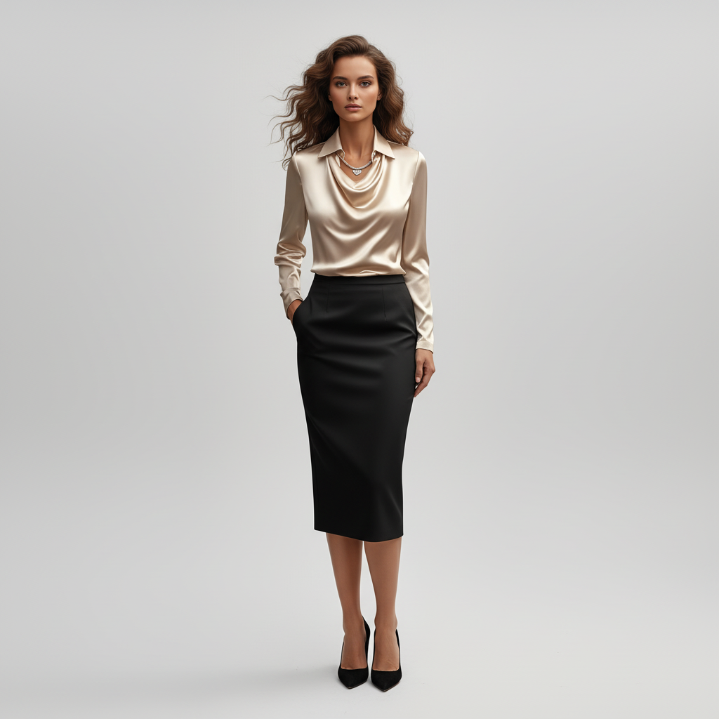 Haut chic, élégant et fluide, parfait pour des occasions formelles. - 2