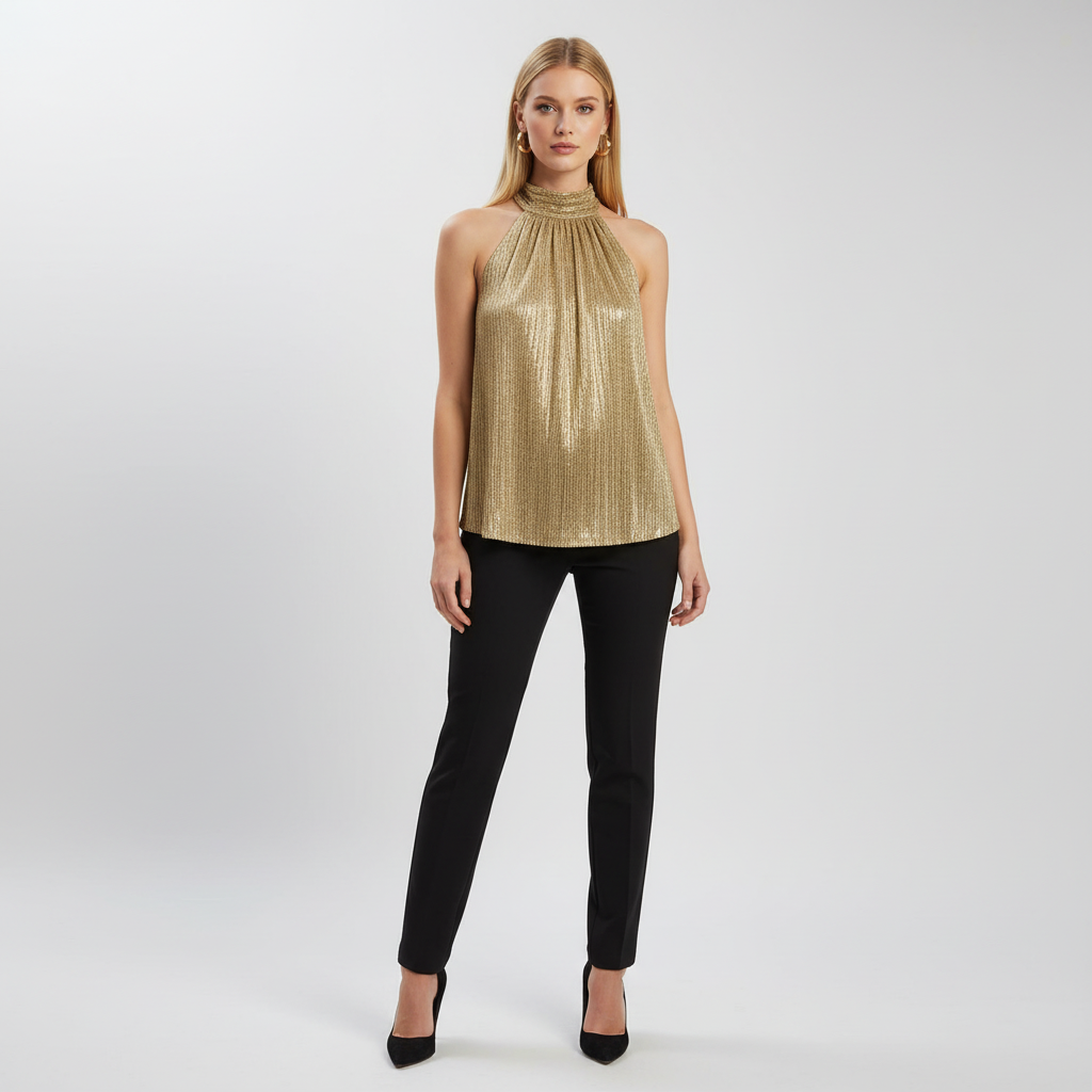 Haut dos nu femme avec un décolleté élégant, style chic pour des occasions spéciales. - 6