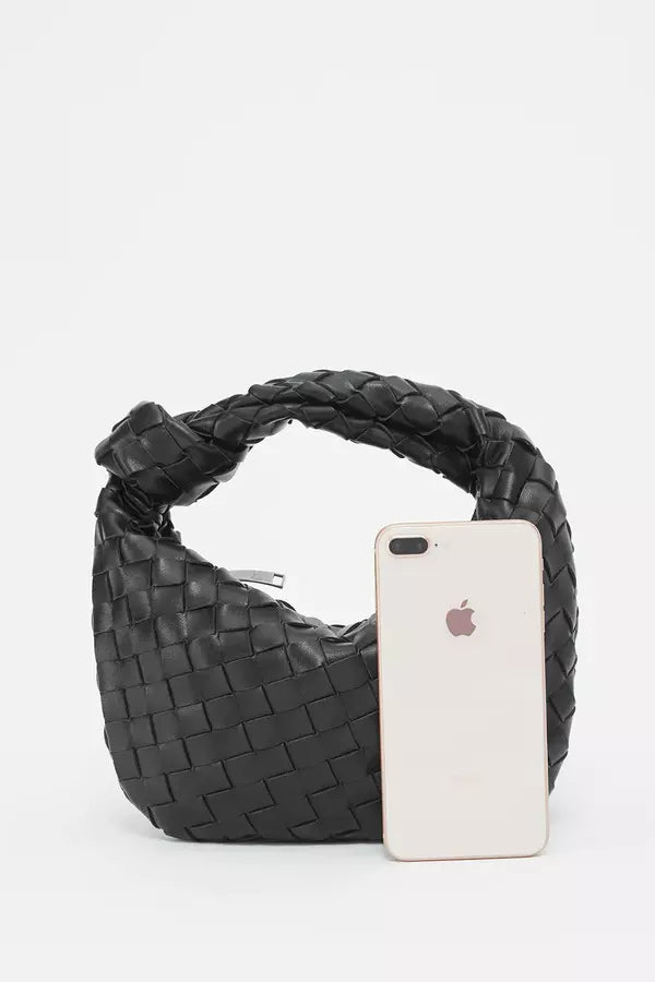 Mini sac bandoulière femme au design tissé, élégant et pratique. - 5