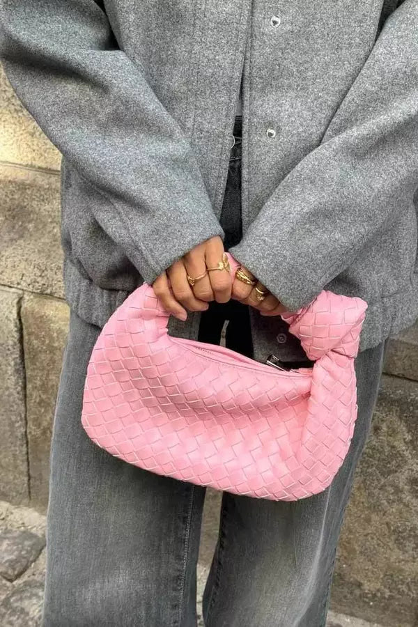 Mini sac bandoulière femme au design tissé, élégant et pratique. - 9