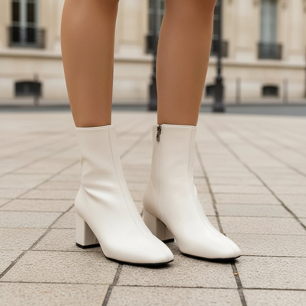 Bottines femme à talon bloc, au style élégant et moderne. - 8