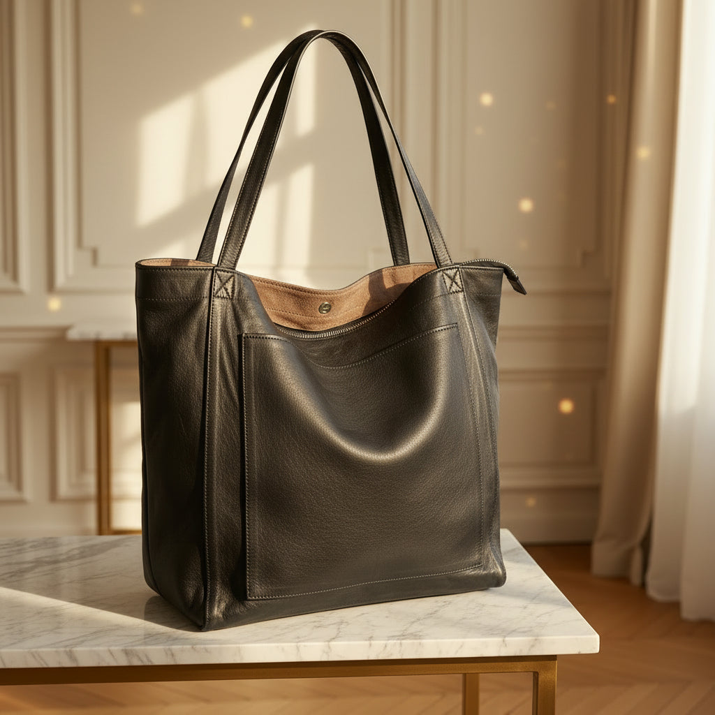 Sac à main vintage élégant avec une silhouette raffinée et une doublure douce. - 4